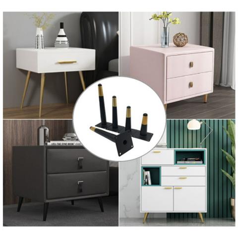 Set Di 4 Gambe Per Mobili Affusolate S - Foto 1