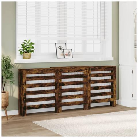 Copertura Termosifone Rovere Fumo 205x21,5x83,5cm Multistrato - Foto 1