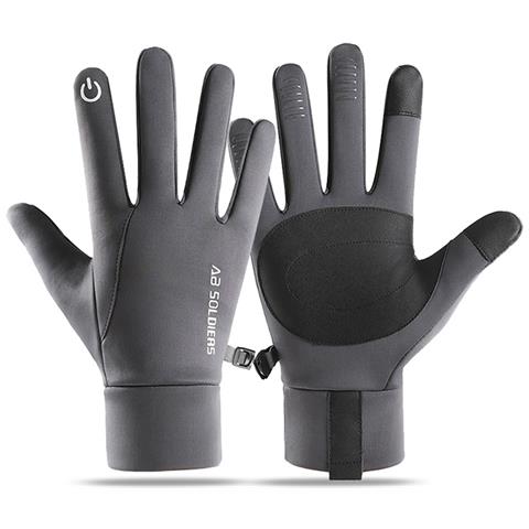 Guanti Invernali Touchscreen - Caldi, Antivento E Impermeabili Grey L - Foto 1