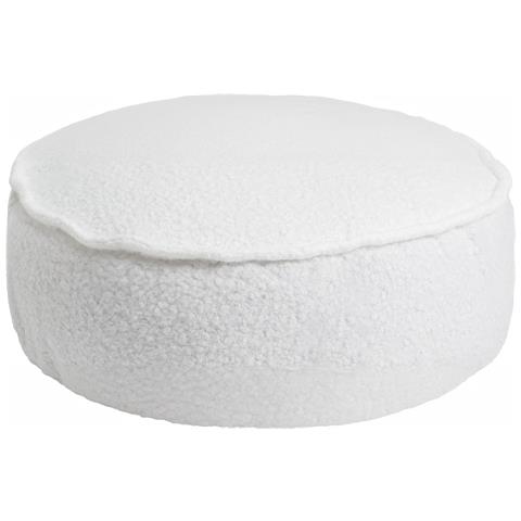 Cuscino Rotondo Per Bambini, Boucle, Bianco - Foto 1