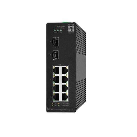 IGS-2110P switch di rete Gestito L2 Gigabit Ethernet (10/100/1000) Supporto Power over Ethernet (PoE) Nero - Foto 1