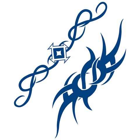 Adesivi Per Tatuaggi - Applicazione Facile E Veloce (2 Fogli)   Modello 7 - Foto 2