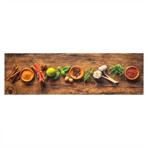 Tappeto Da Cucina Lavabile Spezie 45x150 Cm Velluto - Foto 1