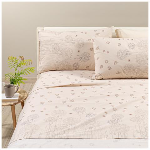 Completo Lenzuola Countrychic In Cotone Colore Grigio Misura Piazza E Mezza - Foto 3