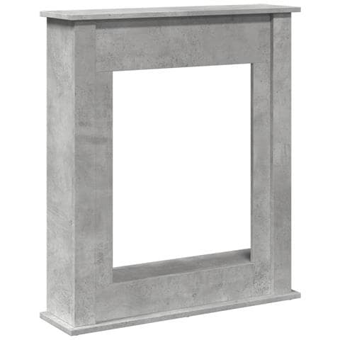 Cornice per Camino Grigio Cemento 75x20x87,5 cm in Truciolato - Foto 1