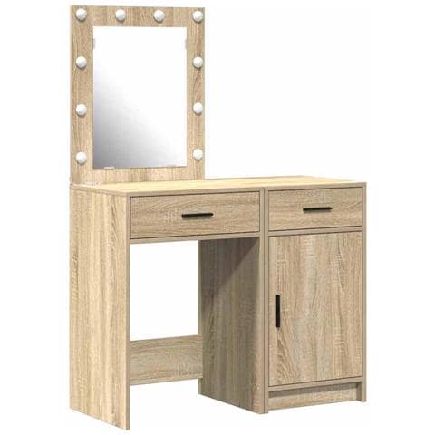 Tavolo da Trucco con cassetto 2 pcs Marrone 50 x 41 x 135 cm - Foto 1