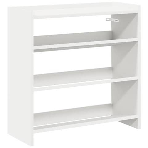 Scarpiera Bianca 60x25x62 cm in Legno Multistrato - Foto 1