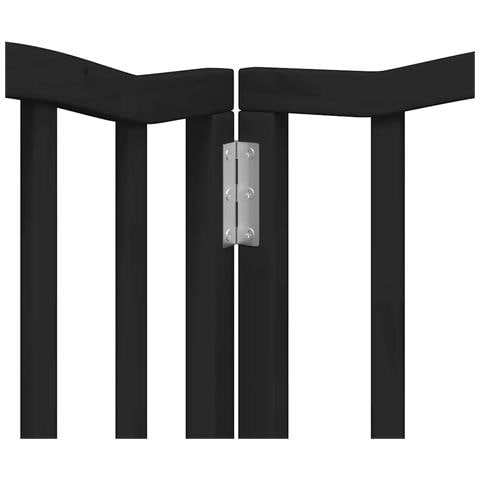 Cancello Cani Porta Pieghevole Nero 15 Pannelli 750 cm Pioppo - Foto 9