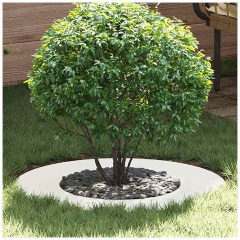 Anelli di Albero Piatto 5 pcs Bianco Ø40 / 70 cm Acciaio - Foto 2