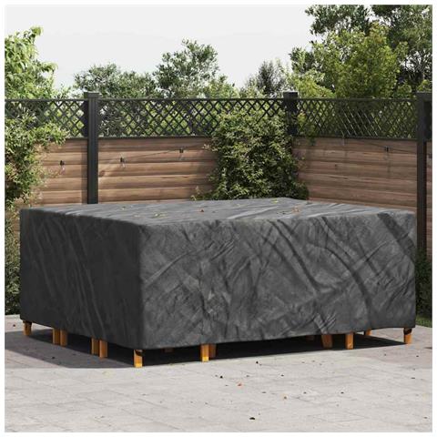 Copertura per mobili da esterno Nero 250 x 210 x 90 cm 210D - Foto 2