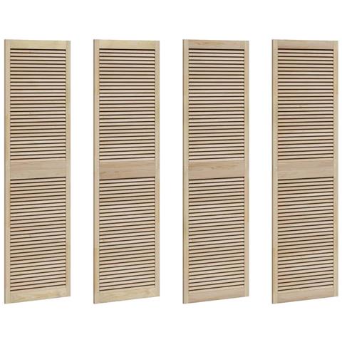 Porta per Armadio 4 pcs Naturale 140.5 x 2.1 x 49.5 cm - Foto 1