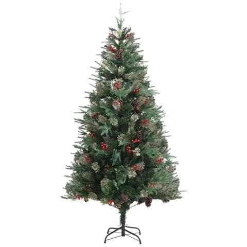 Lusso Casadino - Albero Di Natale Con Pigne Verde 225 Cm In Pvc E Pe - Foto 1