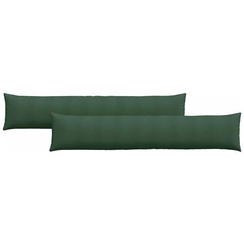 Cuscini da Divano 2 pcs Verde Scuro 200 x 40 cm - Foto 1