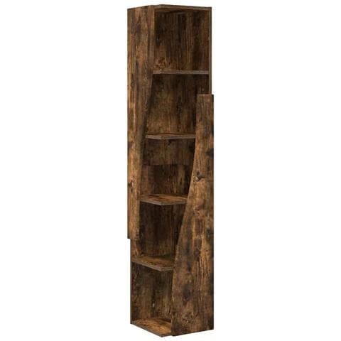 Mobile angolare Bianco 27,5x27x140cm Legno multistrato - Foto 1