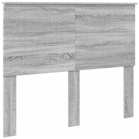 Testiera con testiera Grigio Sonoma 135 cm Legno multistrato - Foto 1