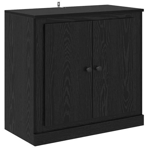 Credenza Rovere Nero 70 x 35,5 x 67,5 cm Legno multistrato - Foto 1
