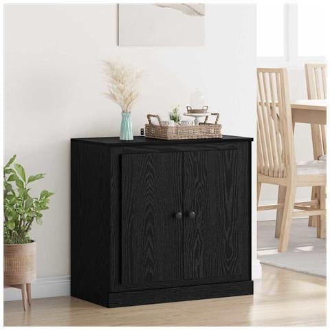 Credenza Rovere Nero 70 x 35,5 x 67,5 cm Legno multistrato - Foto 2