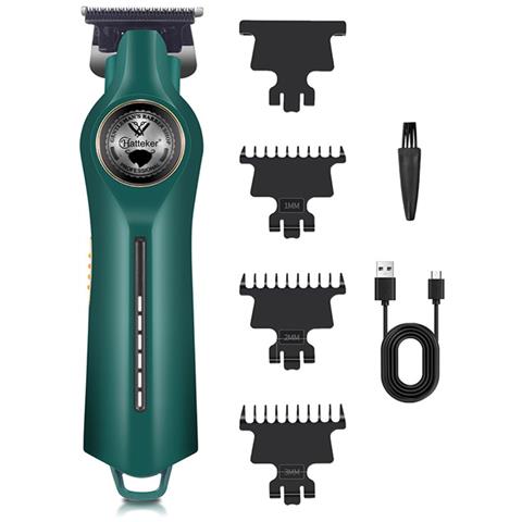 Tagliacapelli Professionale Cordless - Ricaricabile Usb, Lama Rimovibile, Perfetto Per Sfumature E Rasature Complete Green - Foto 1