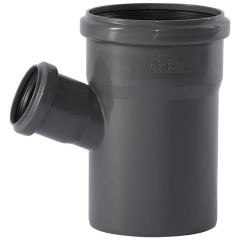 Tubo Scarico Dn 110/50  Raccordo A T 67 Gradi  Tubo Pvc Scarico Bagno - Foto 1