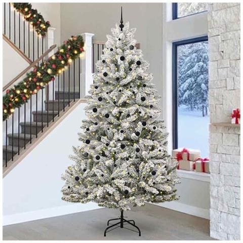 Albero di Natale artificiale con 300 LED Verde e Bianco 300 cm - Foto 2
