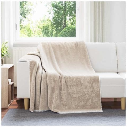 Coperta Beige 150 x 200 cm Panno - Foto 2