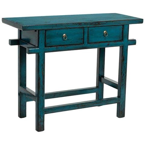 Mobile Da Ingresso In Legno Blu 108x43x82h Cm - Foto 1