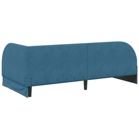 Struttura Letto Angolare con Materasso 2 pcs Blu Velluto - Foto 9