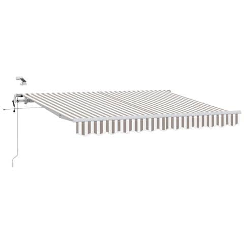 Tenda Retrattile Grigio chiaro e bianco 450 × 300 cm - Foto 1
