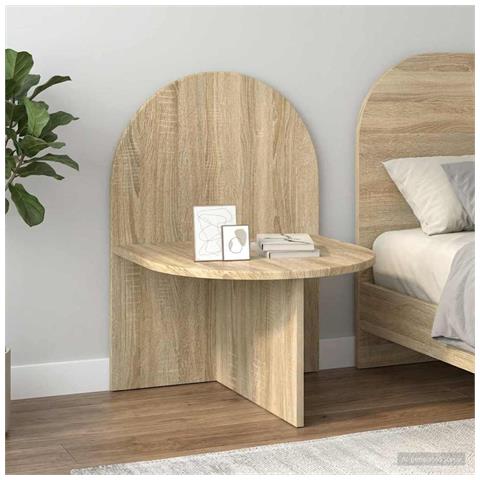 Comodino Rovere Sonoma 48 x 49 x 65 cm Legno ingegnerizzato - Foto 2