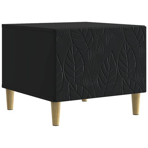 Tavolino da salotto Nero 50 x 49 x 40 cm Legno ingegnerizzato - Foto 1