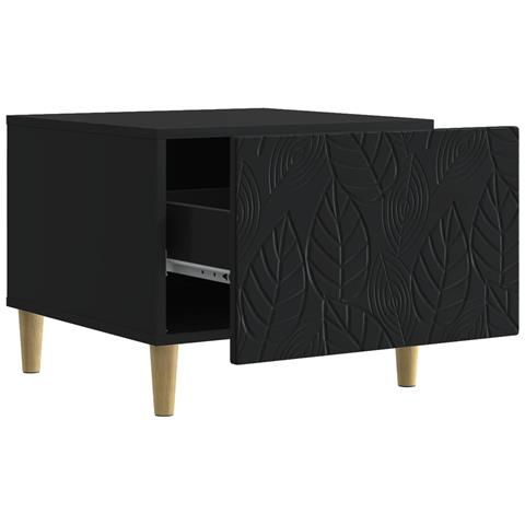 Tavolino da salotto Nero 50 x 49 x 40 cm Legno ingegnerizzato - Foto 2