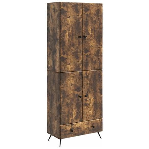 Set di armadi 2 pcs Rovere Fumo Legno ingegnerizzato - Foto 1