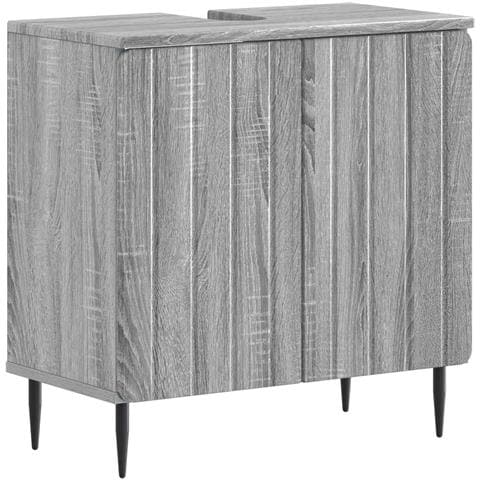 Armadio per Lavabo da Bagno ZWOLLE Sonoma grigio - Foto 1