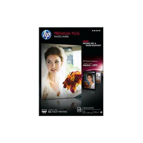 Carta fotografica Premium Hewlett Packard - semi-lucida - 300 g / mq - CR673A (conf. 20) - Foto 1