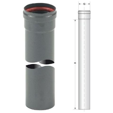 Tubo per stufa pellets 100 cm diametro 8 cm con guarnizione di tenuta - Foto 2