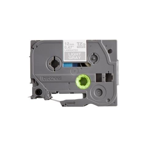 Nastro Laminato Opaco in Poliestere per Etichettatrice Formato 1.2 cm x 5 m Bianco su Grigio Chiaro - Foto 7