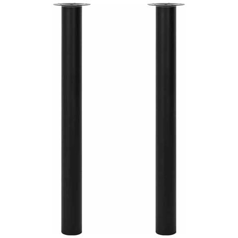 2 Gambe Telescopiche Per Tavolo Nere 710 Mm-1100 Mm - Foto 1