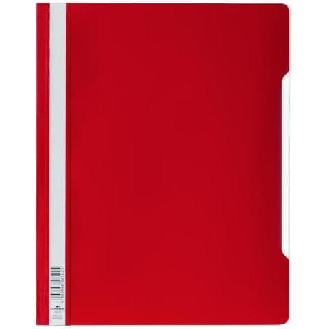 Clear View Folder Cartellina Aghi A4 Copertina Trasp. Nr. 1531 Rosso 50pz - Foto 1