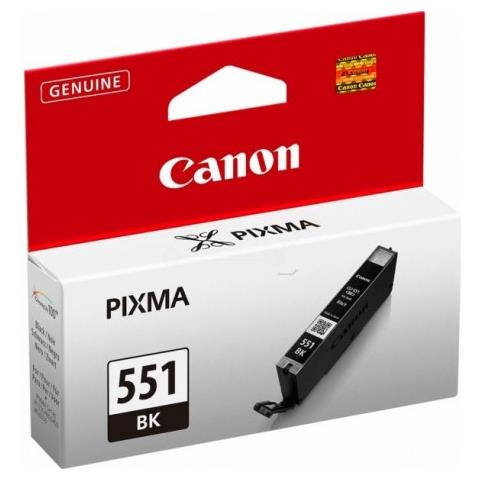 Originale Canon Cli-551bk Nera 6508b001 Per Canon Ip 7250 Mg5450 Mg6350 Cli-551 Capacita' 7ml - Foto 1