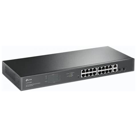 Switch TL-SG1218MP 16 Porte Gigabit LAN PoE+ 10 / 100 / 1000 Mbps RJ45 2 Porte Gigabit LAN con 2 Porte SFP - Foto 2