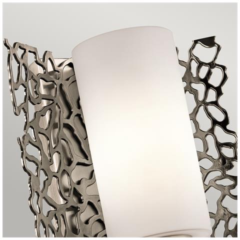 Applique 1 Luce Argento, E27 - Foto 4