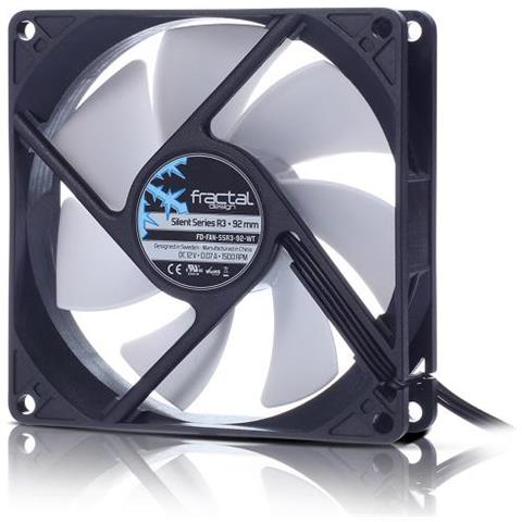 Silent Series R3 92mm, Computer case, Ventilatore, Nero, Bianco - Foto 1