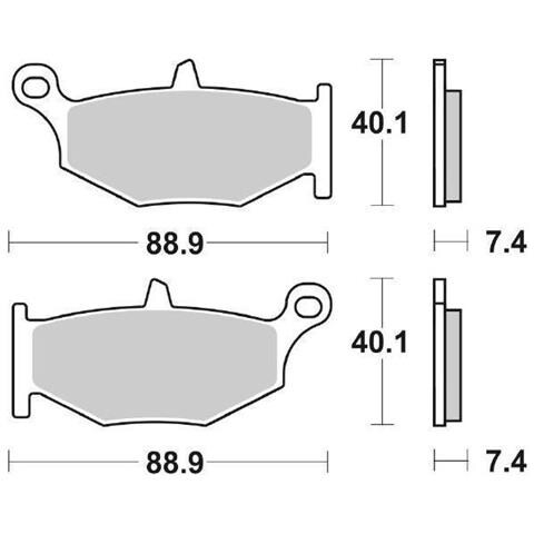 Pastiglie Freno Posteriore Racing 833rq - Foto 1