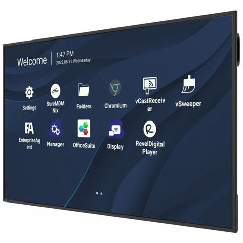 CDE7530 visualizzatore di messaggi 190,5 cm (75") Wi-Fi 450 cd /m² 4K Ultra HD Nero Processore integrato Android 11 - Foto 2