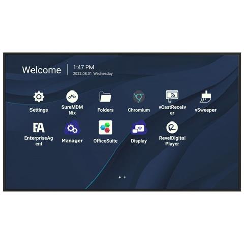 CDE7530 visualizzatore di messaggi 190,5 cm (75") Wi-Fi 450 cd /m² 4K Ultra HD Nero Processore integrato Android 11 - Foto 1