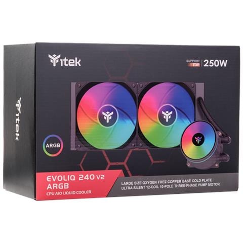 EVOLIQ 240 V2 ARGB Processore Liquid cooling kit 12 cm Nero - Foto 7