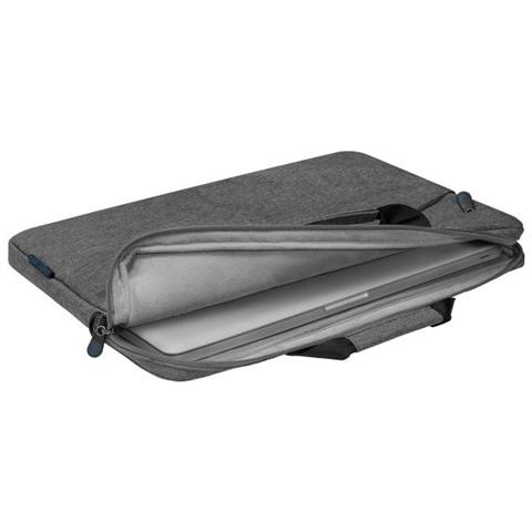 Fashion Borsa Per Notebook 43,9 Cm (17.3"") Borsa Da Corriere Nero, Grigio - Foto 2