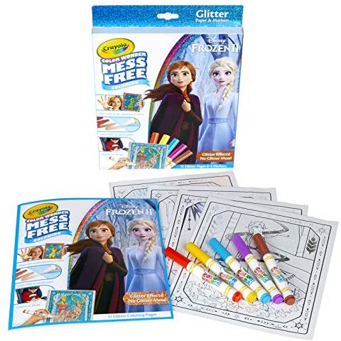 Frozen 2 Effetti Glitter Colore Wonder Set, Colorazione Senza Disordine, Regalo Per Bambini, 3, 4, 5, 6 - Foto 1