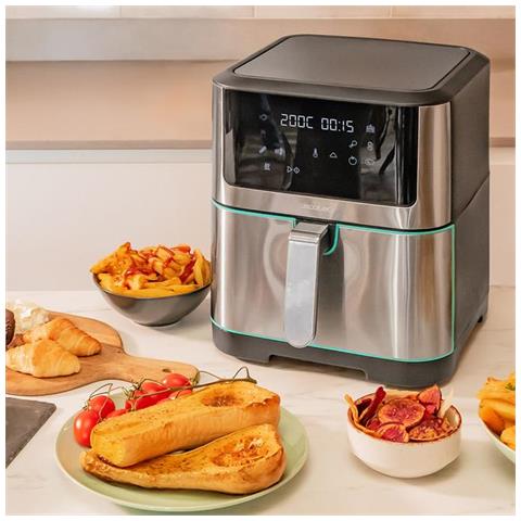 Friggitrice ad Aria SUPREME8000 Capacità 8 Litri 1800 Watt Colore Grigio - Foto 8