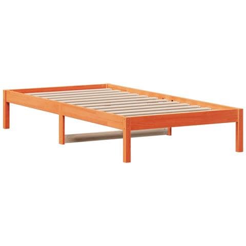 Dormeuse Marrone Cera 90x200 Cm In Legno Massello Di Pino - Foto 2